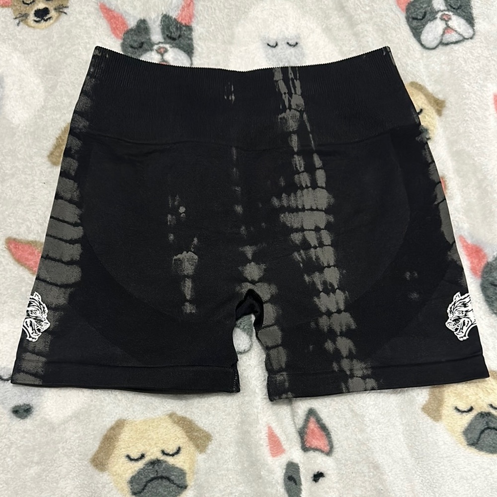 Darc Sport Black and Gray Bike Shorts with Mesh Panels
